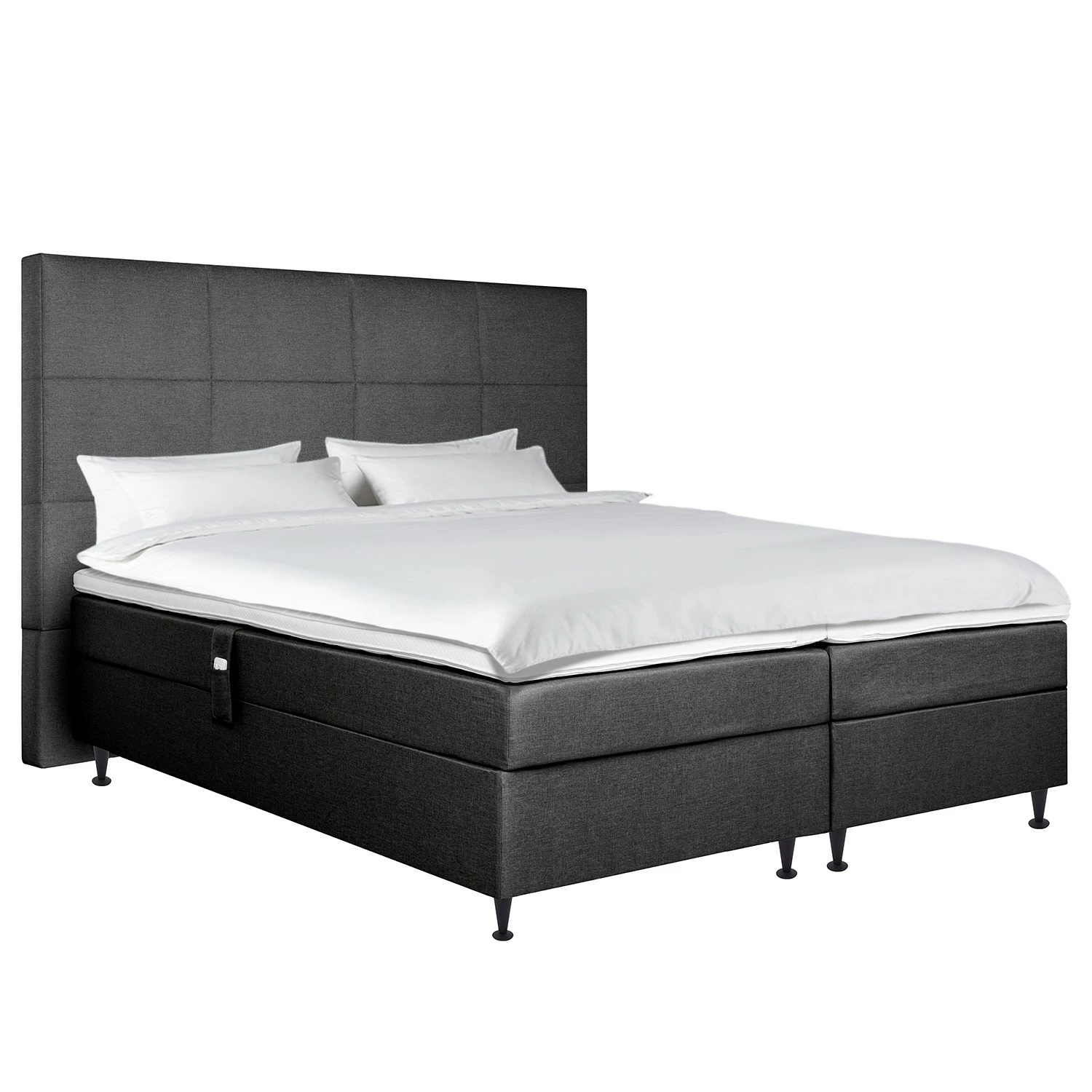 Loftscape Boxspringbett Machala - Dunkelgrau - 160 x 200cm