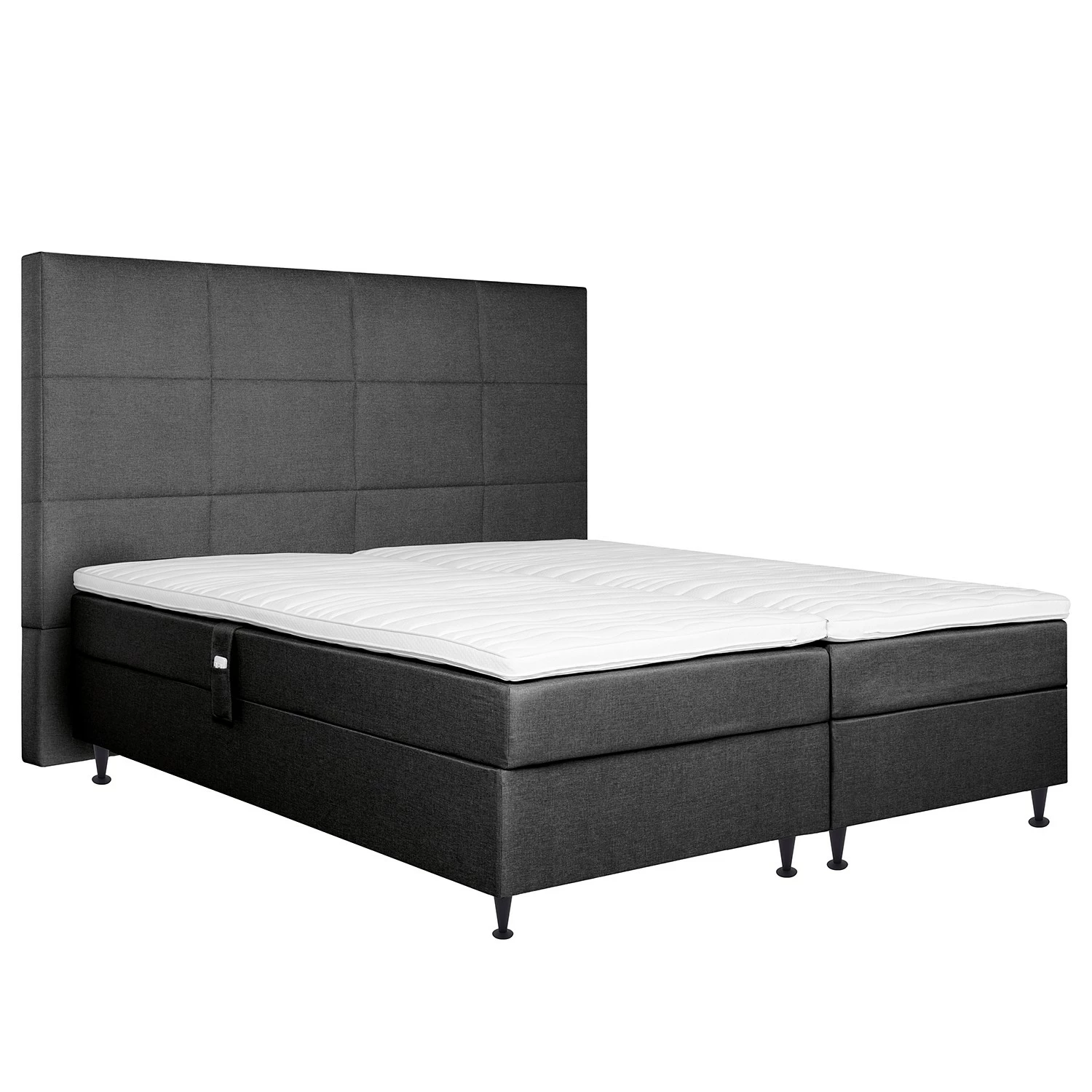 Loftscape Boxspringbett Machala - Dunkelgrau - 160 x 200cm – Bild 2