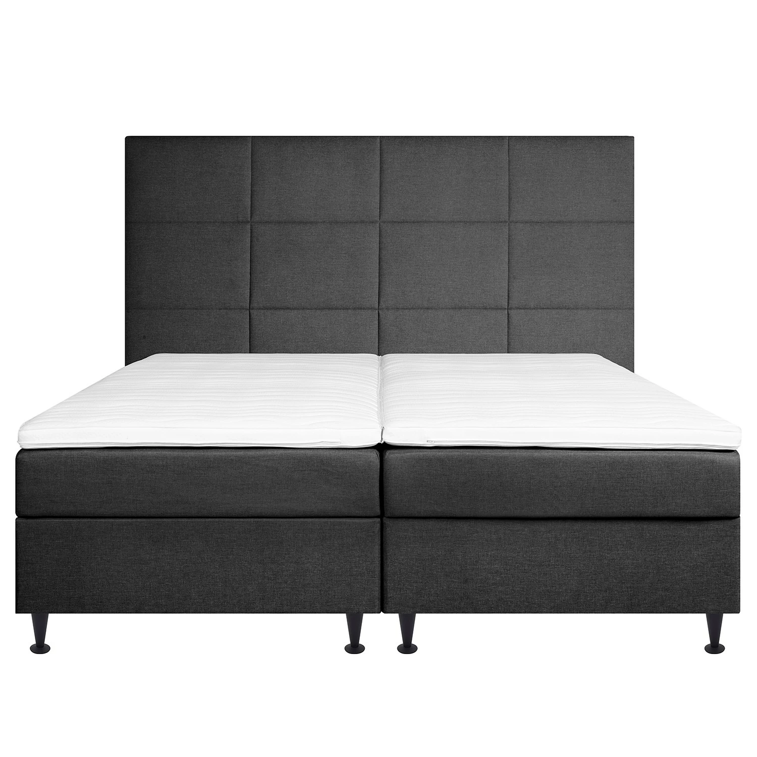 Loftscape Boxspringbett Machala - Dunkelgrau - 160 x 200cm – Bild 4