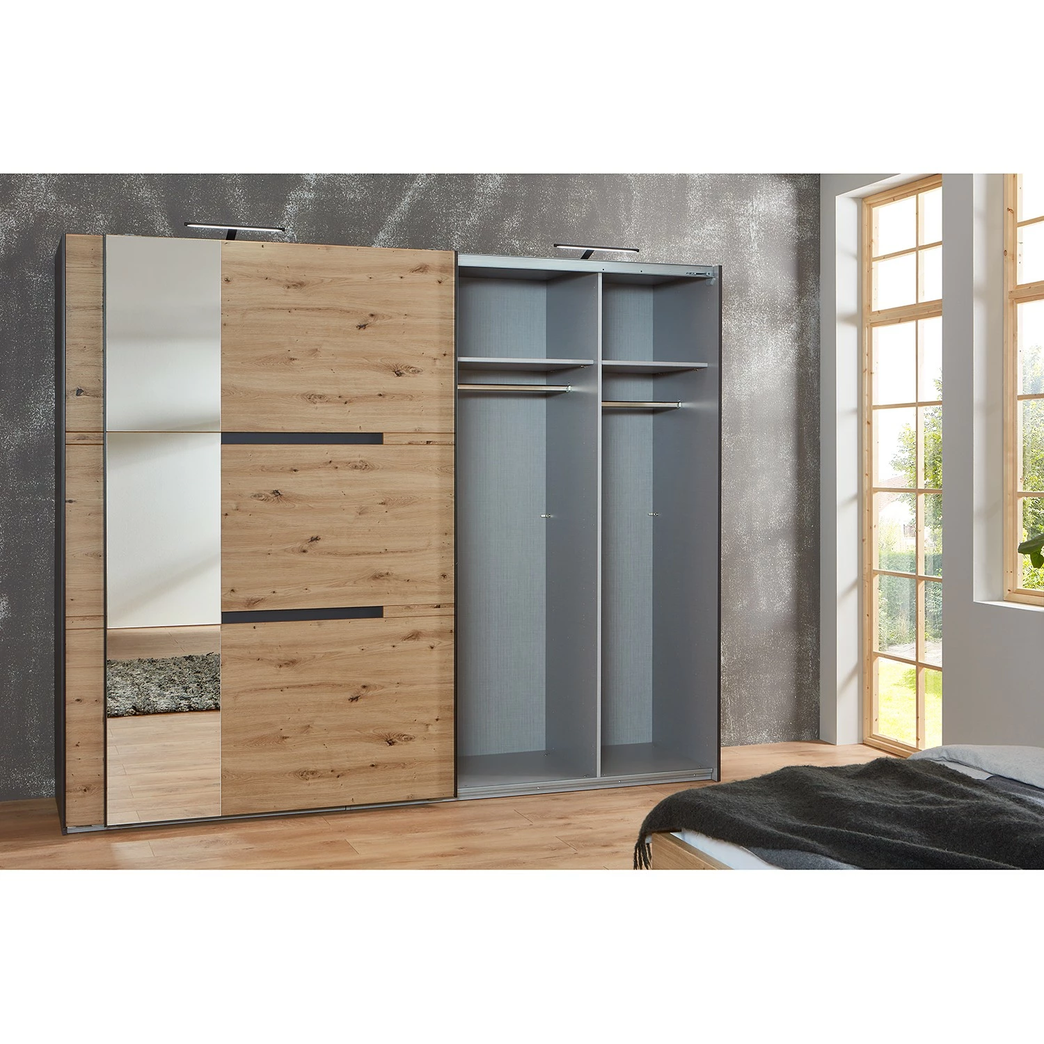 Fresh to go Schwebetürenschrank Kapstadt - Breite: 300 cm – Bild 2