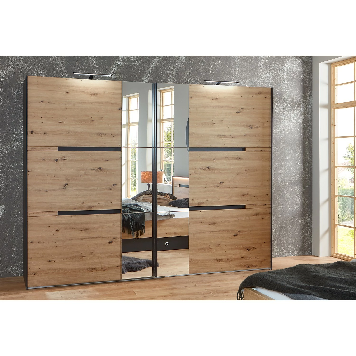 Fresh to go Schwebetürenschrank Kapstadt - Breite: 300 cm – Bild 3