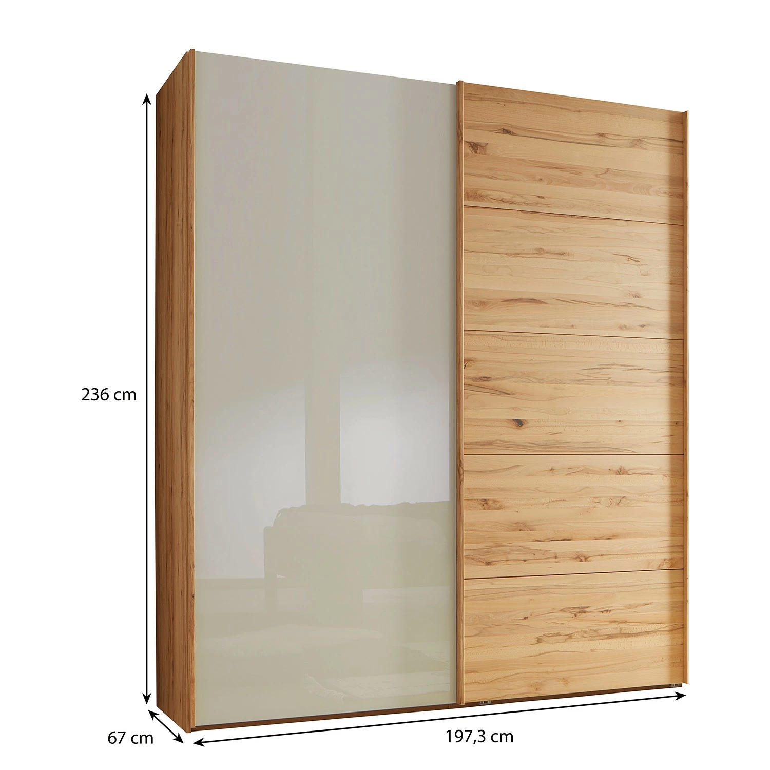 Wiemann Schwebetürenschrank Livorno I - Höhe: 236 cm – Bild 4