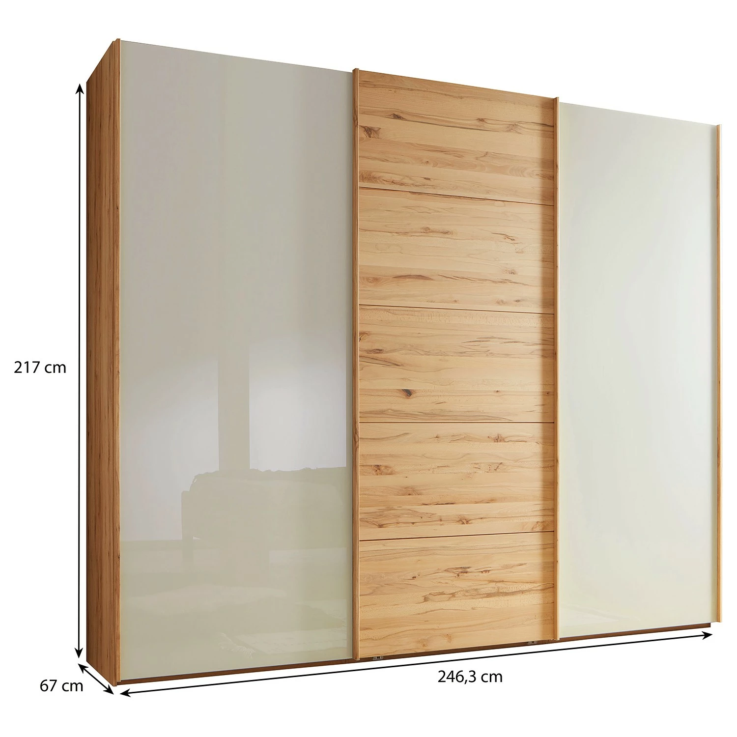 Wiemann Schwebetürenschrank Livorno III - Höhe: 217 cm - Breite: 250 cm – Bild 4