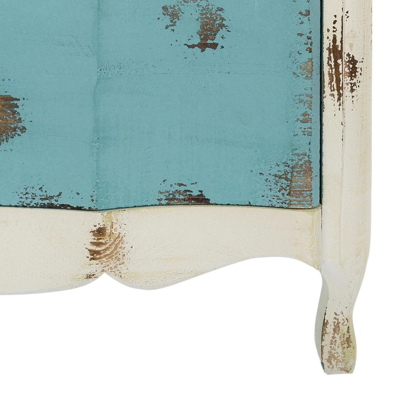 Ridgevalley Kommode Rusper - Tanne massiv - Vintage Weiß / Mehrfarbig – Bild 9