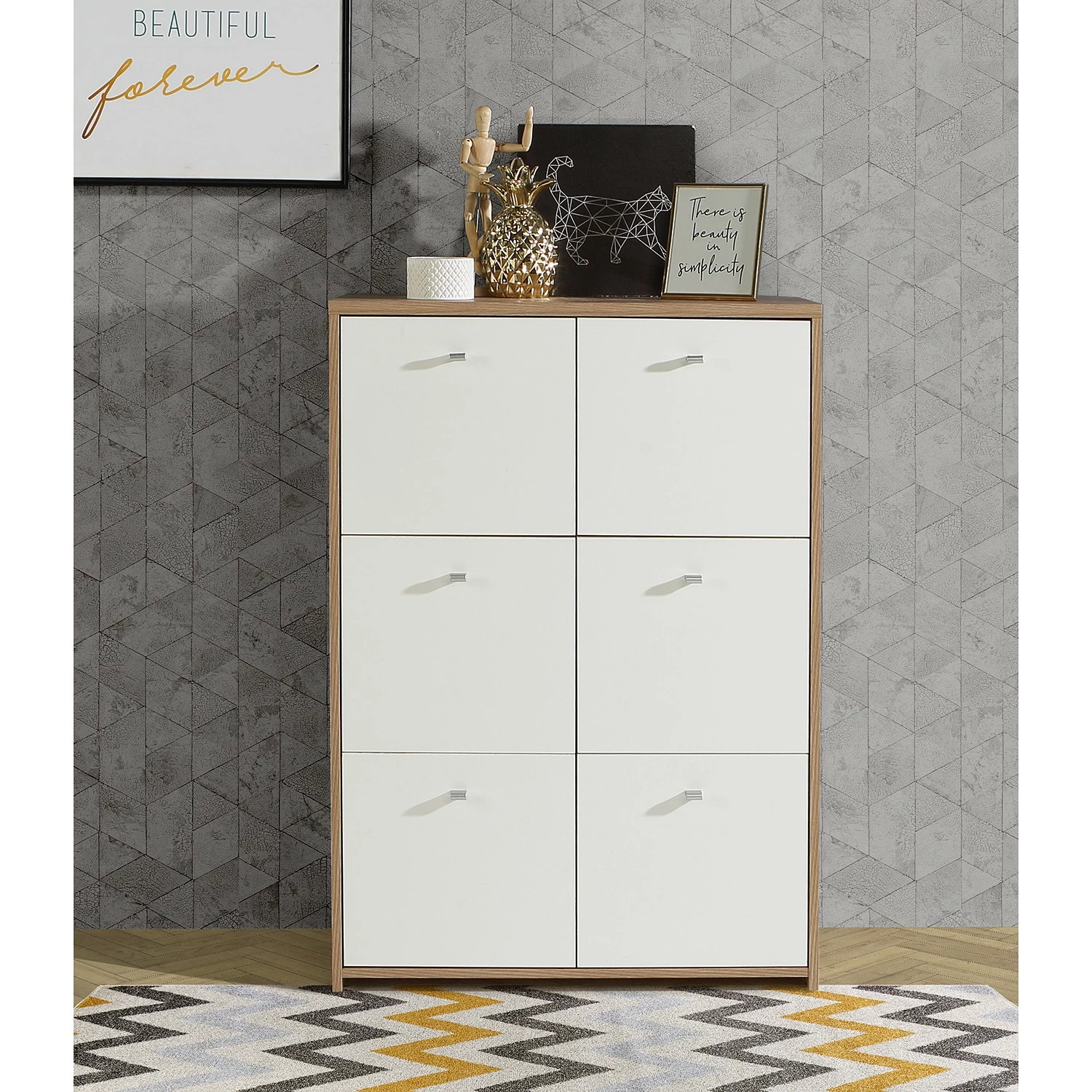 Loftscape Kommode Rison V - Eiche Artisan Dekor / Weiß – Bild 2