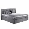 Loftscape Boxspringbett Heiko - Silber - 200 x 200cm - H3
