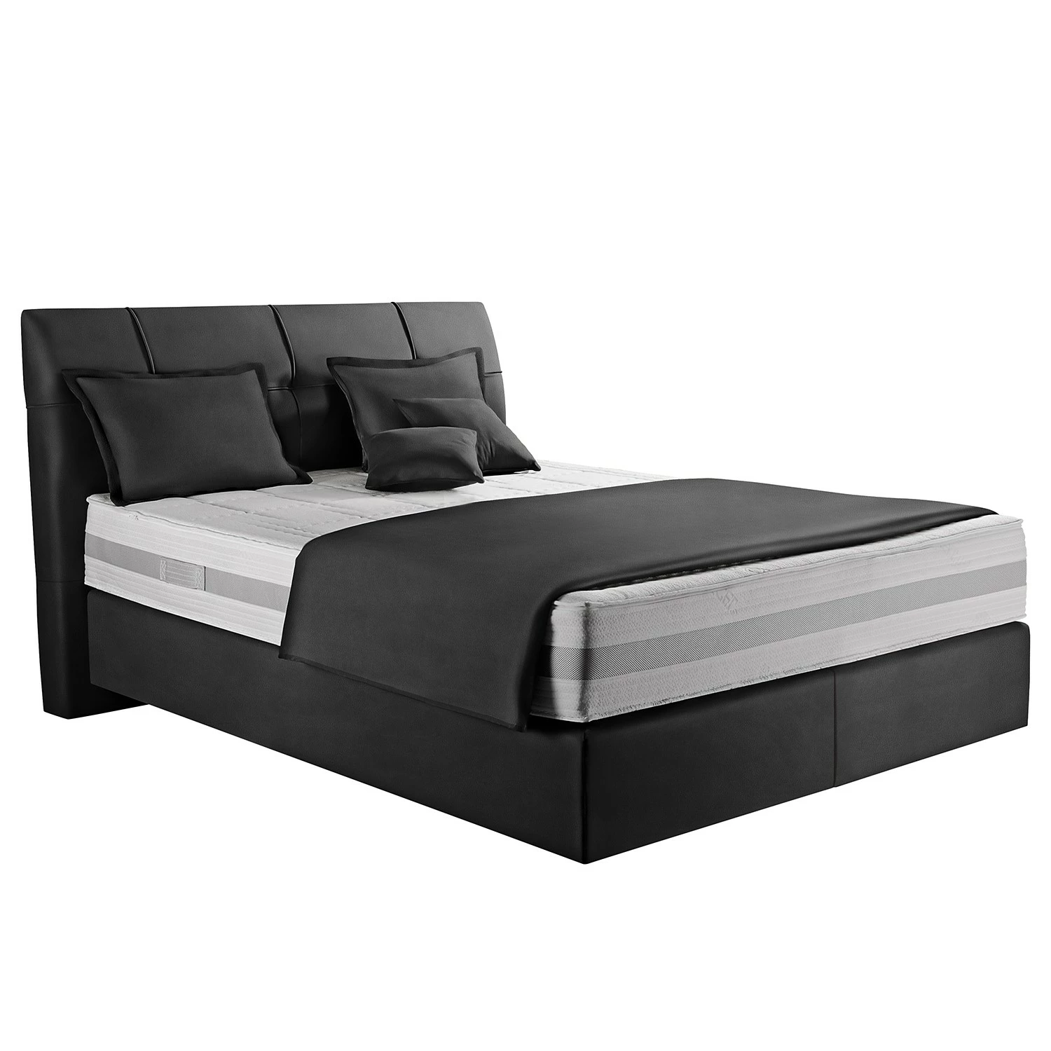Loftscape Boxspringbett Miro - Anthrazit - 140 x 200cm - H3