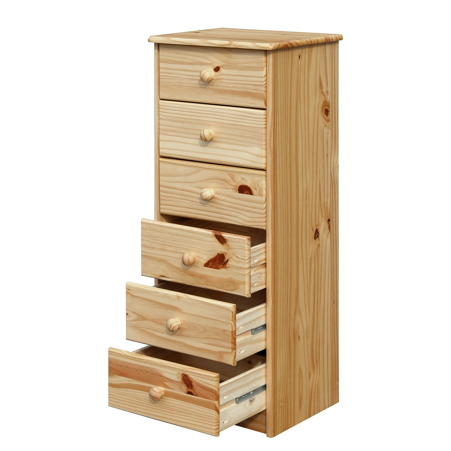 Naturoo Kommode Bekasi I - Kiefer massiv - Höhe: 106 cm – Bild 2