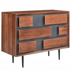 Ars manufacti Kommode Envo - Akazie massiv / Steinfurnier - Akazie / Schiefer