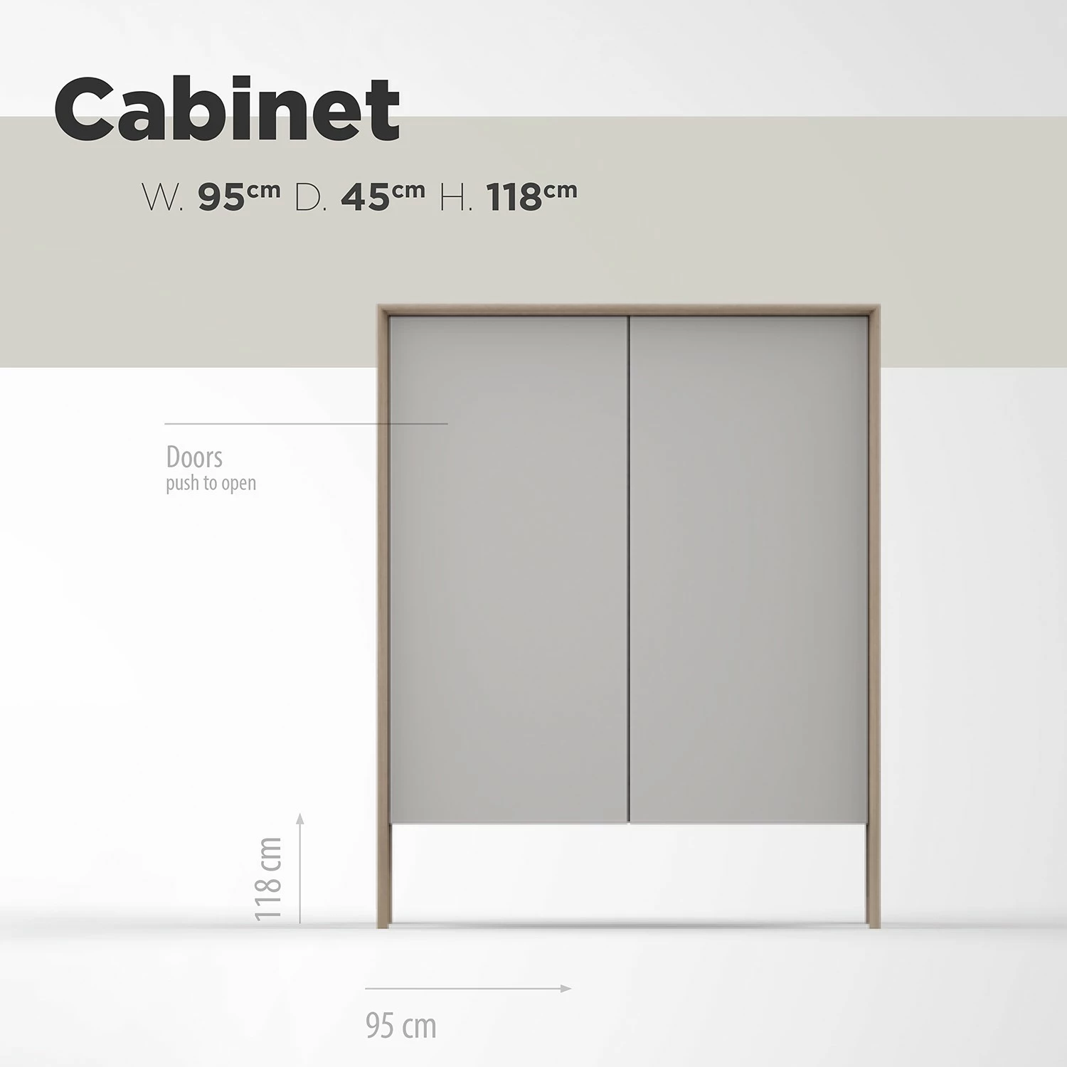 Studio Copenhagen Kommode Maayka - Eiche teilmassiv - Mushroom Creme / Eiche Hell – Bild 15