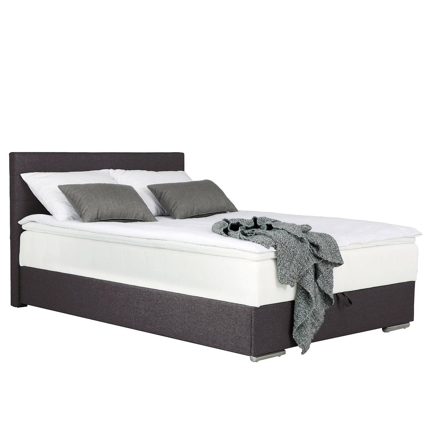 Cotta Boxspringbett Acquario - Anthrazit - 90 x 200cm