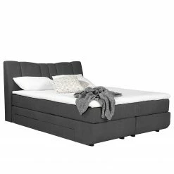 Loftscape Boxspringbett Acworth - Dunkelgrau - 180 x 200cm - H2