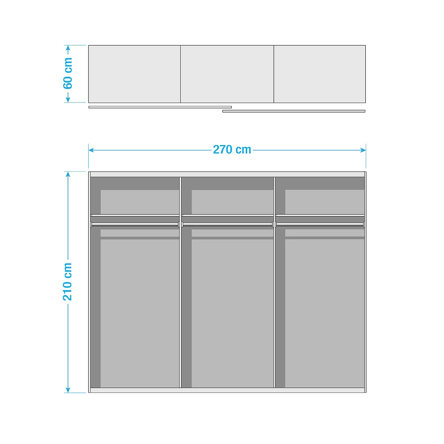 Loftscape Schwebetürenschrank Budapest – Bild 16