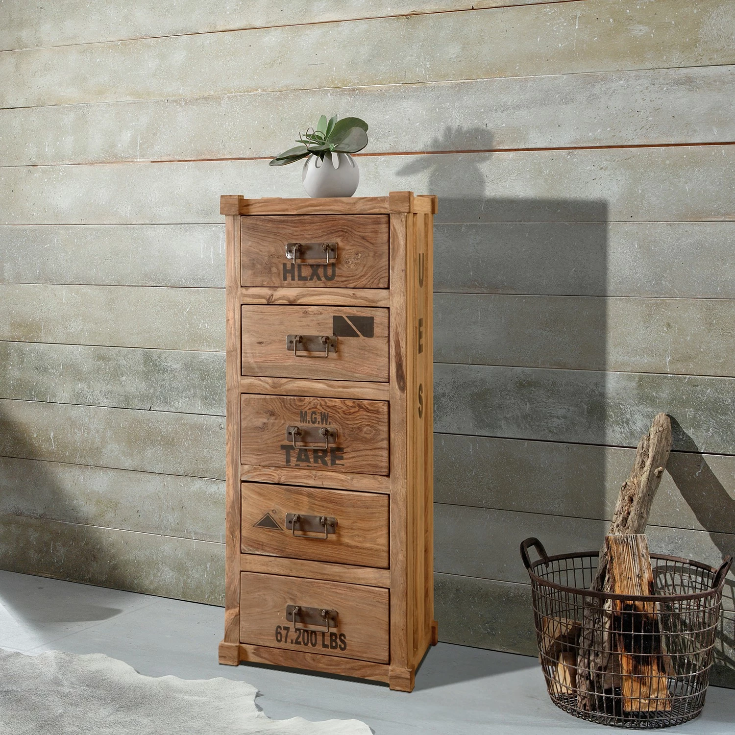 Wolf-Möbel Kommode Container III - Sheesham – Bild 2