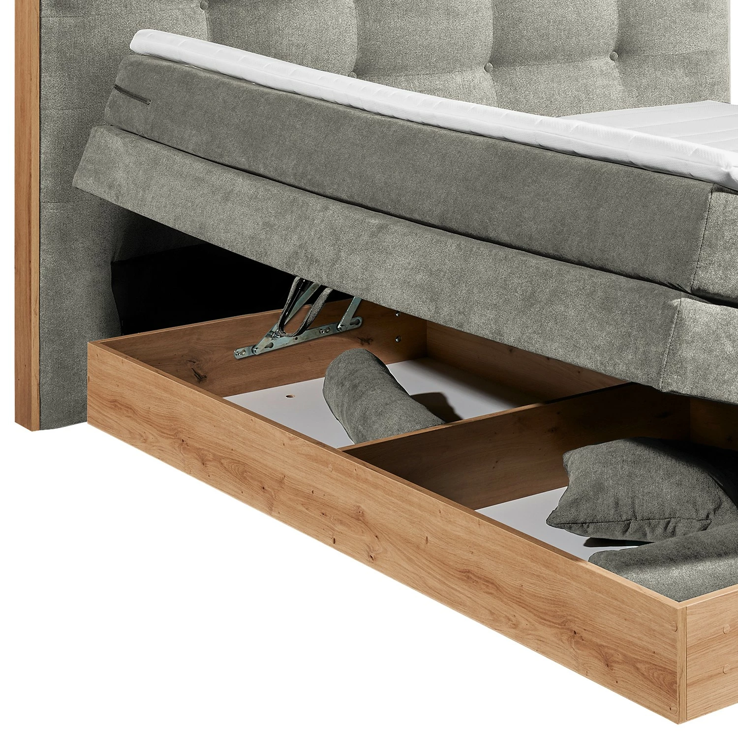 Loftscape Boxspringbett Naumburg - Schlamm – Bild 9