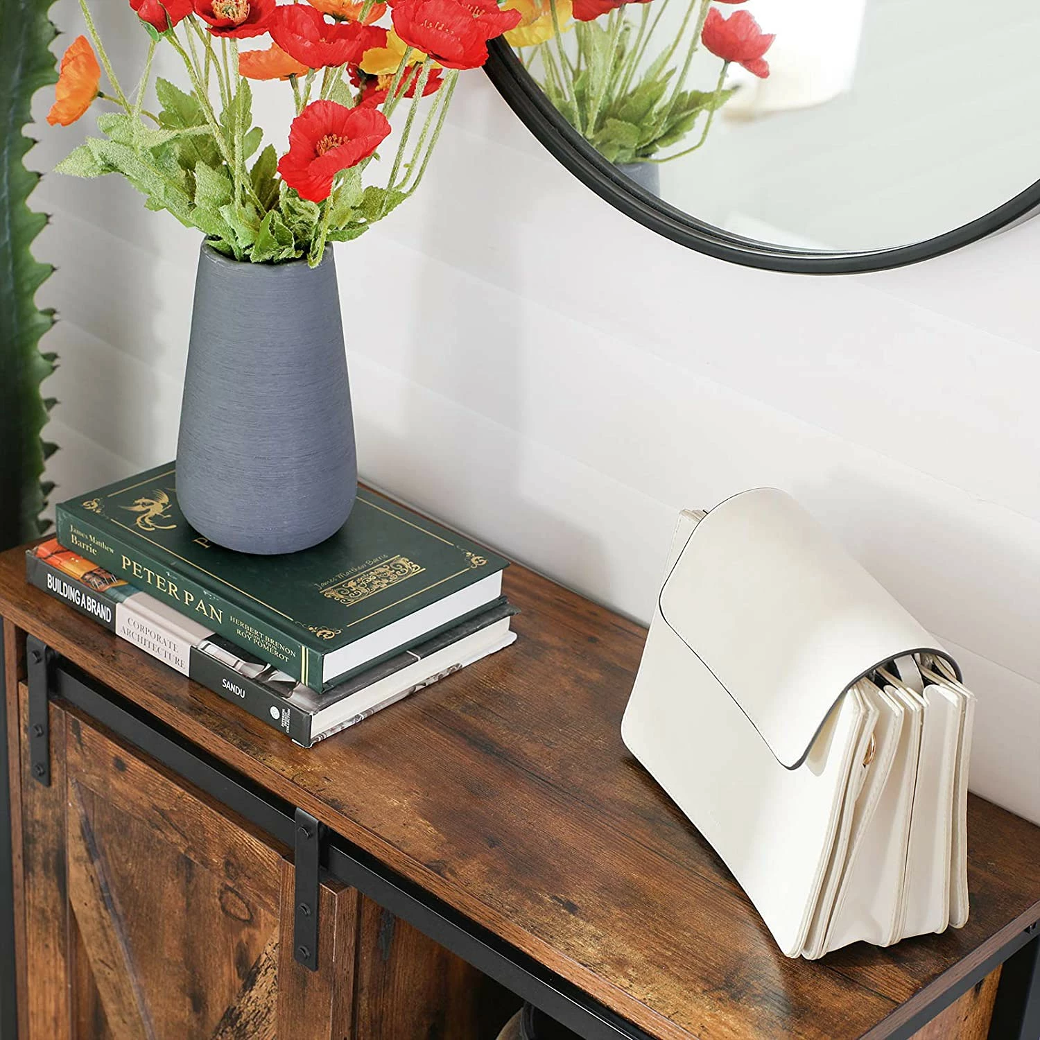 Red Living Kommode Hazlet III - Braun / Schwarz – Bild 6