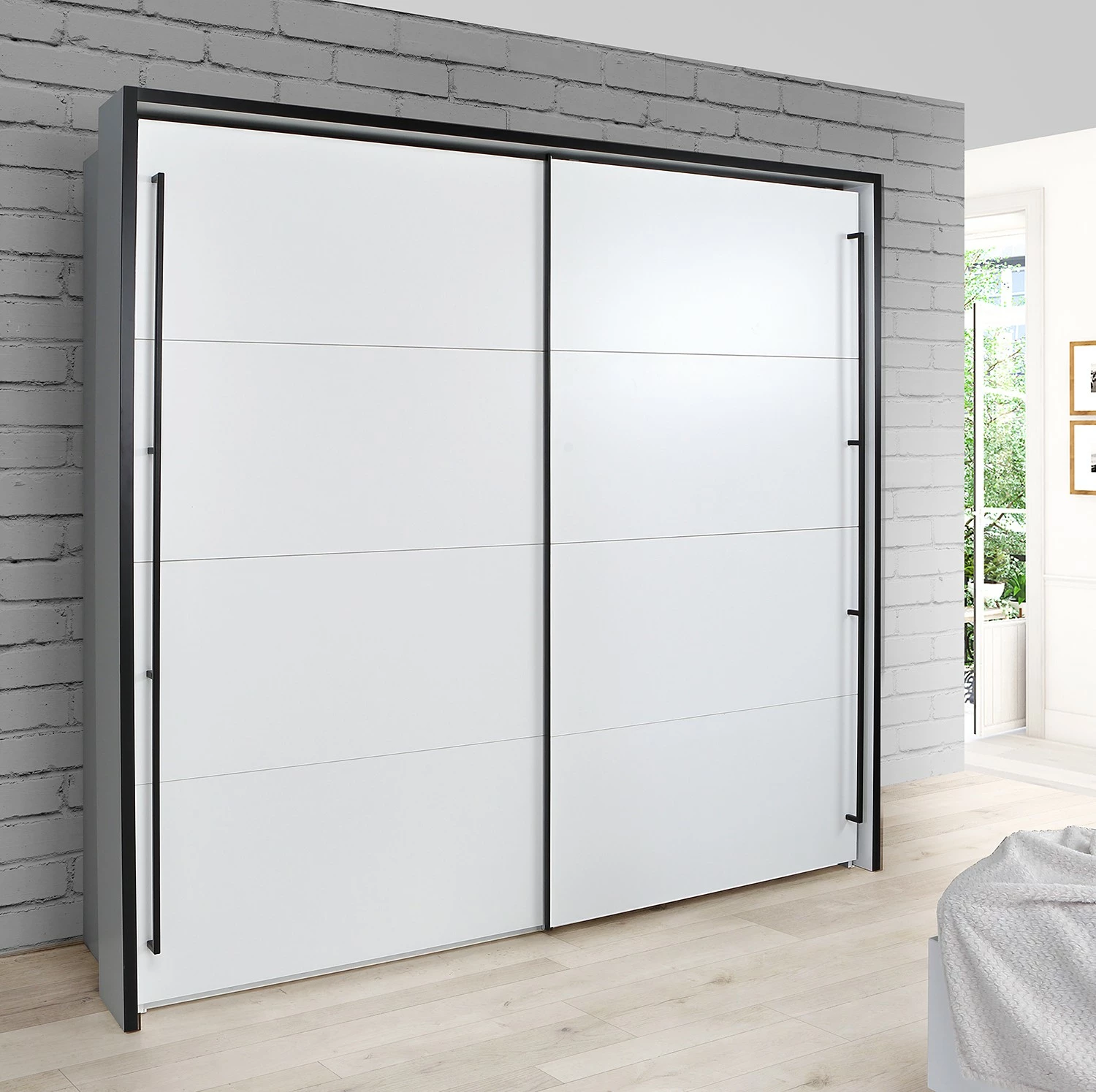 Loftscape Schwebetürenschrank Dawson - Breite: 220 cm – Bild 2