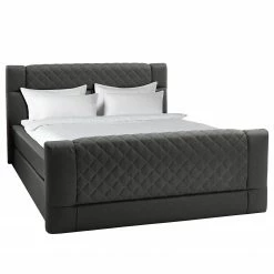 Loftscape Boxspringbett Chandler III - Schwarz - 180 x 200cm - H4