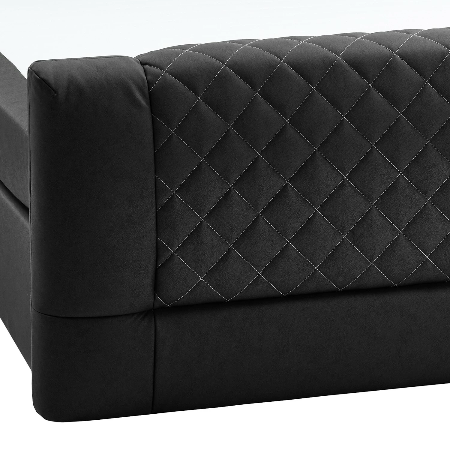 Loftscape Boxspringbett Chandler IV - Schwarz - 140 x 200cm - H2 – Bild 6