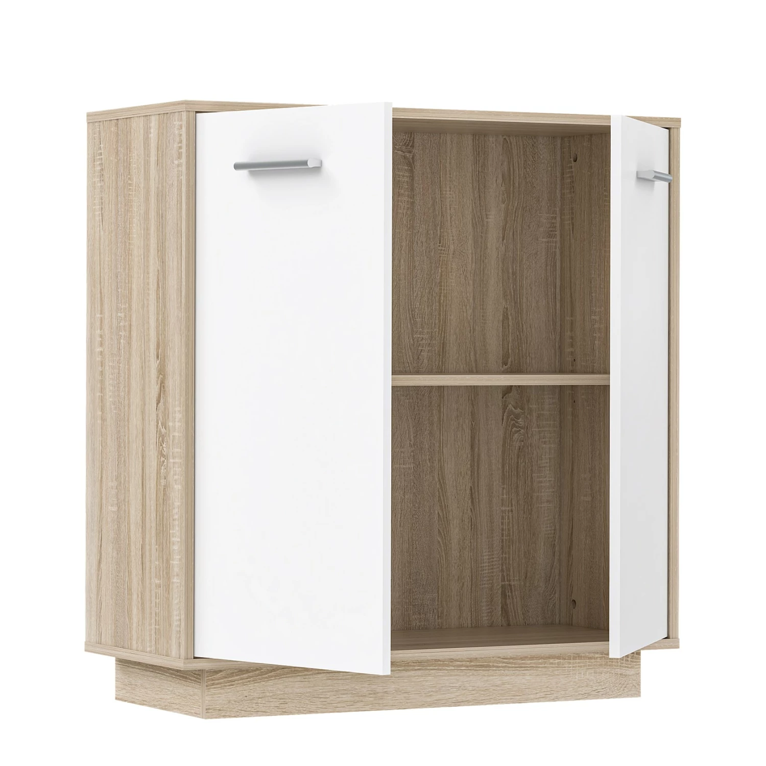 Loftscape Kommode Aracala - Weiß / Eiche Sonoma Dekor – Bild 4