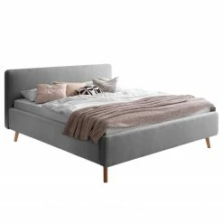 Meise.möbel Polsterbett Mattis II - Grau - 180 x 200cm