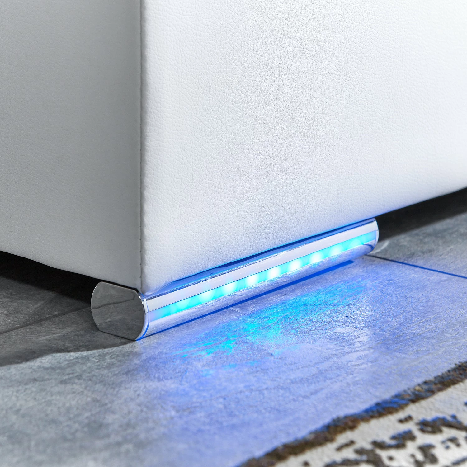 Loftscape Boxspringbett Flashlight I - Weiß - 160 x 200cm - Ohne Stauraum – Bild 9