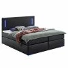 Loftscape Boxspringbett Flashlight II - Schwarz - 160 x 200cm - Ohne Stauraum