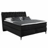 Loftscape Boxspringbett Christina - Schwarz - Doppelmatratze H3/H4