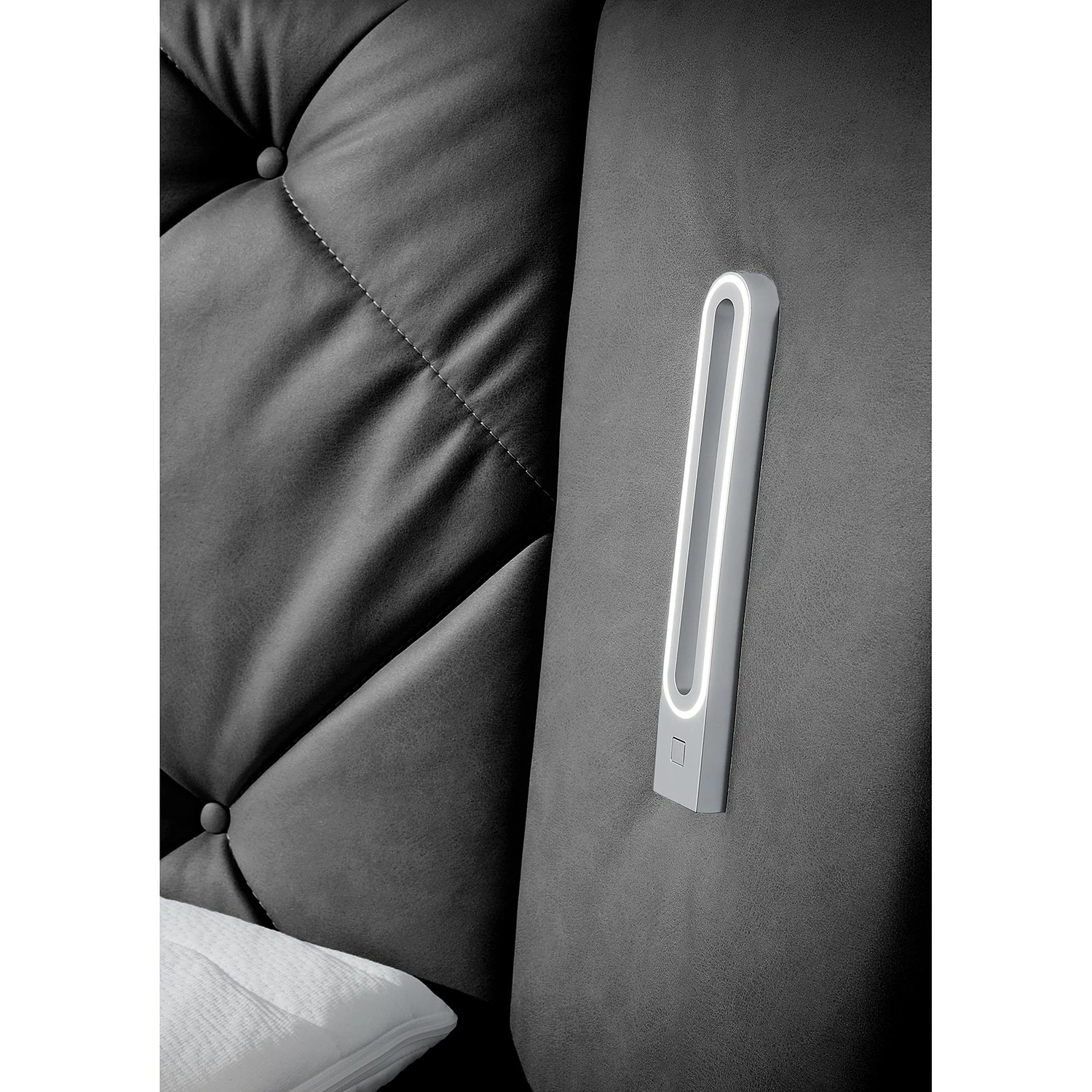 Loftscape Boxspringbett Victoria - Grau - Doppelmatratze H3/H4 – Bild 3