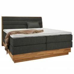 Loftscape Boxspringbett Merkur - Flachgewebe Oria: Graphit - 180 x 200cm - H3