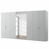 Drehtürenschrank SKØP pure reflect - Seidengrau - Höhe: 236 cm - Breite: 360 cm