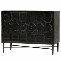 Red Living Kommode Nyker - Vintage Schwarz