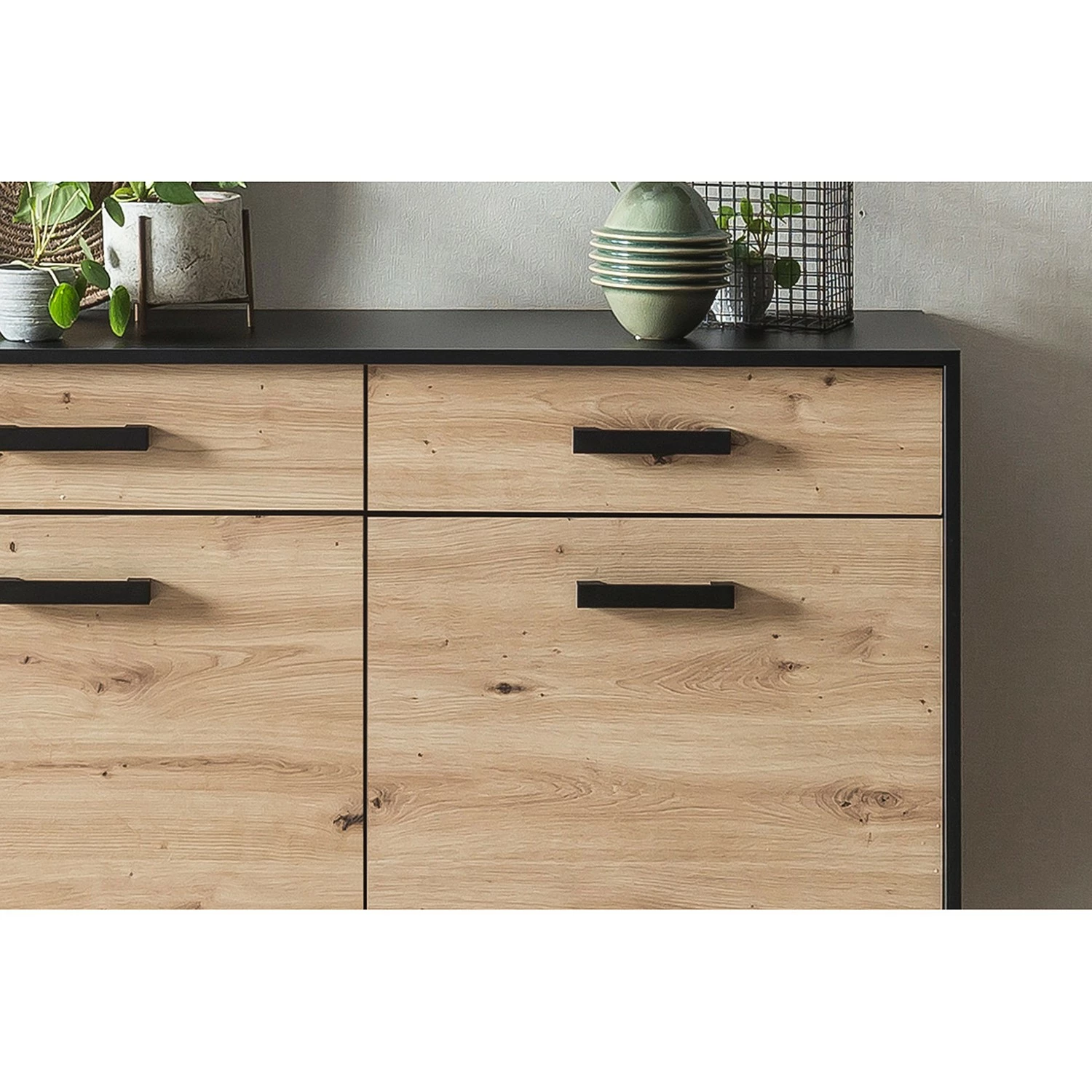 Norrwood Kommode Argenteuil I - Eiche Artisan Dekor / Schwarz – Bild 7