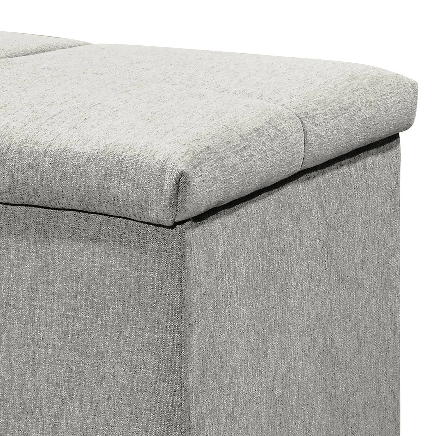 Loftscape Truhe Esperanto - Microvelours Thala: Silber – Bild 5