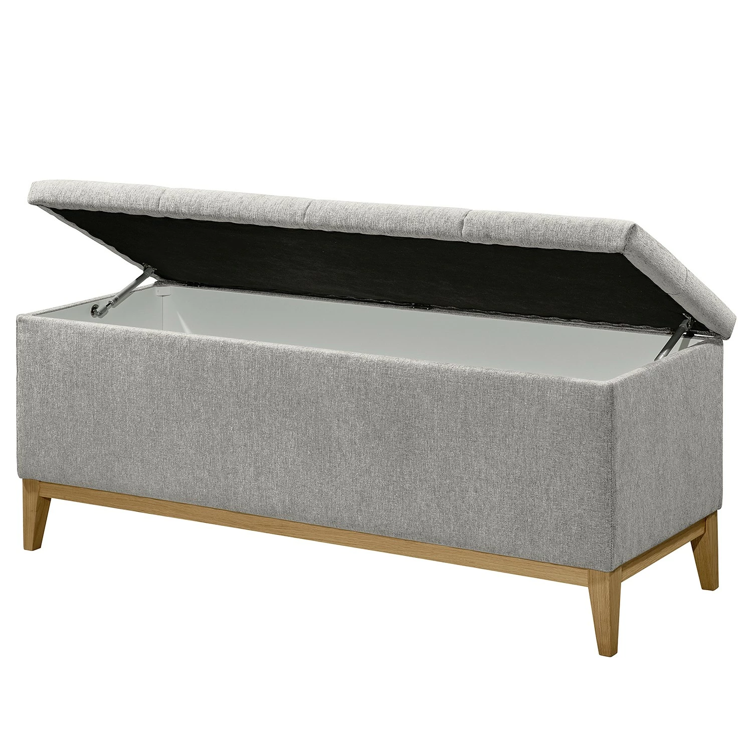 Loftscape Truhe Esperanto - Microvelours Thala: Silber – Bild 3