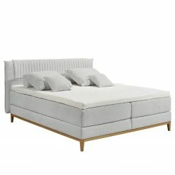 Loftscape Boxspringbett Andresito - Webstoff Raya: Silber