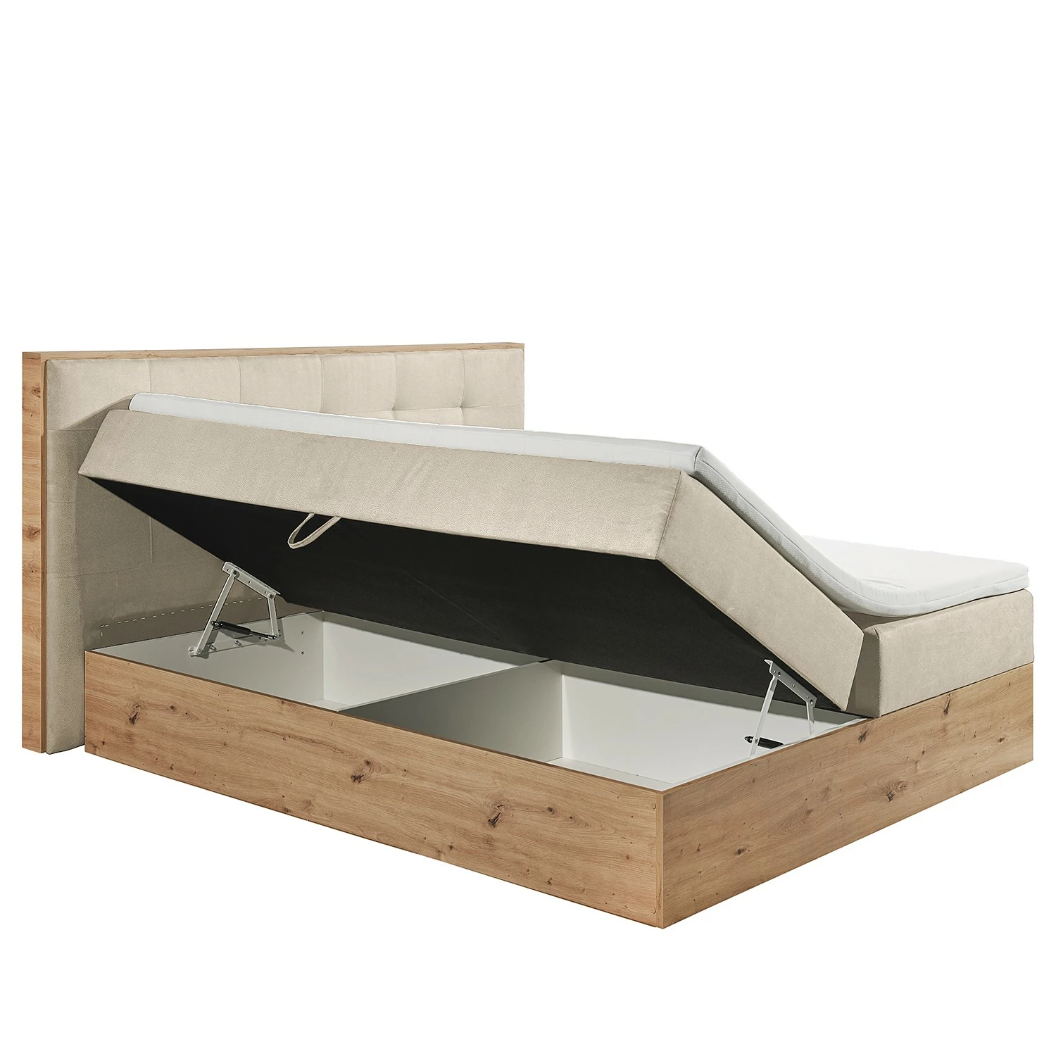 Loftscape Polsterbett Skaland - Microfaser Zari: Creme – Bild 5
