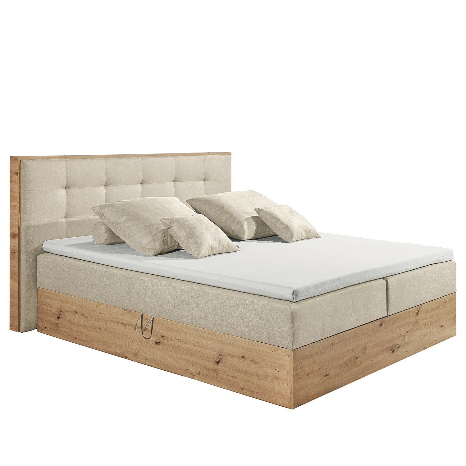 Loftscape Polsterbett Skaland - Microfaser Zari: Creme