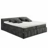 Loftscape Boxspringbett Corryton - Microfaser Inga: Dunkelgrau - 140 x 200cm