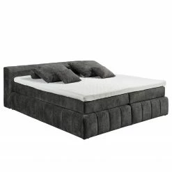Loftscape Boxspringbett Corryton - Microfaser Inga: Dunkelgrau - 140 x 200cm