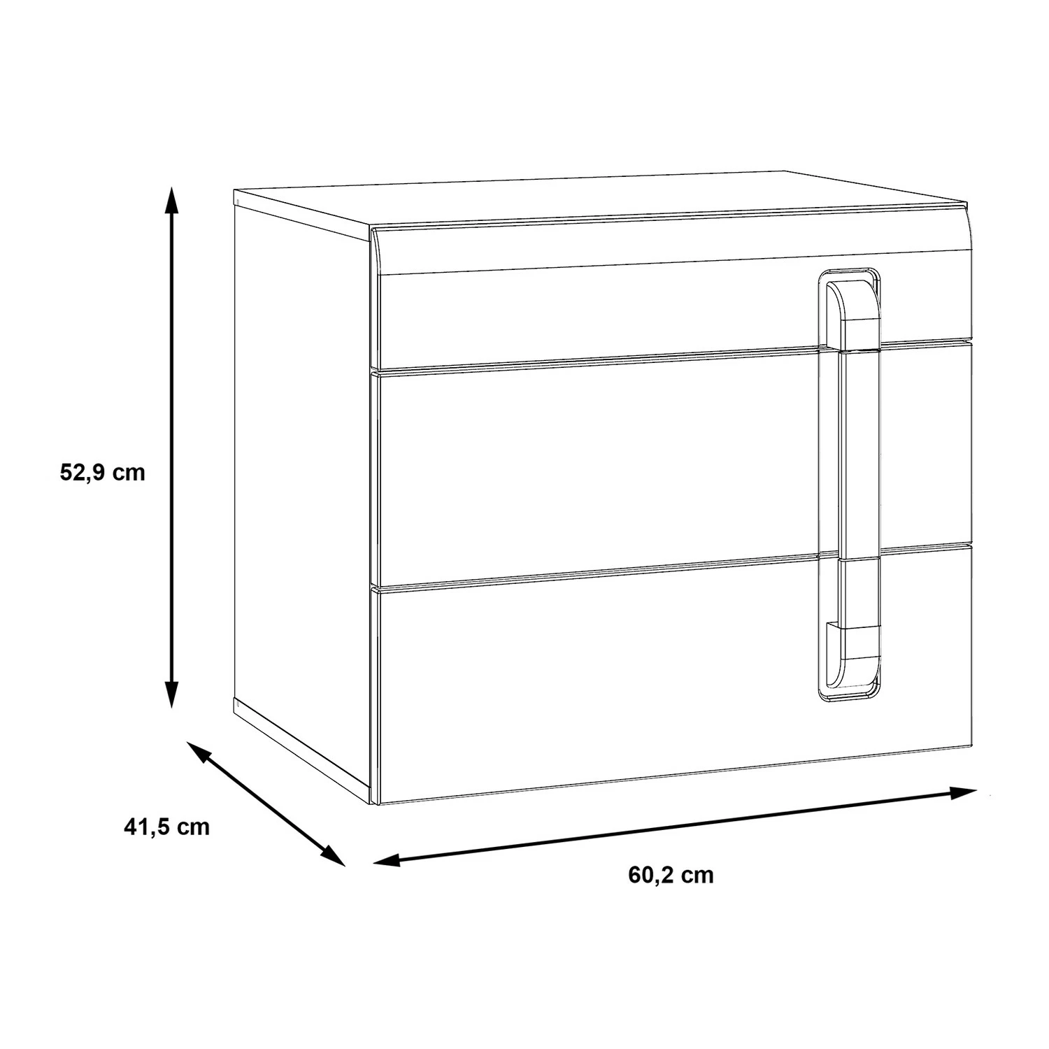 Loftscape Nachtkommode Karlsbach II - Nachtkommode Karlsbach links – Bild 4
