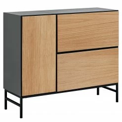 Now! by hülsta Kommode now to go colour I - Natureiche / Diamantgrau