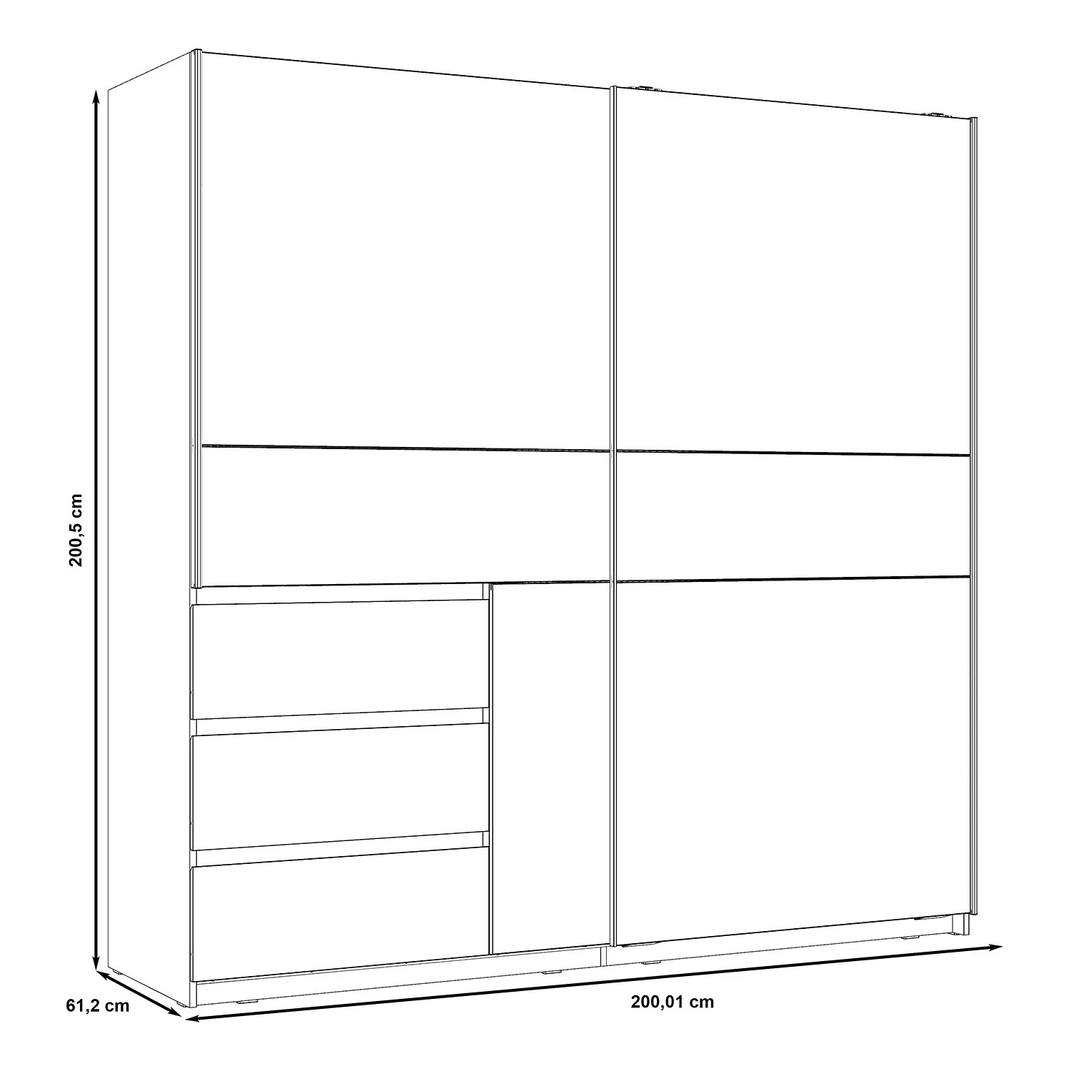 Loftscape Schwebetürenschrank Thornton – Bild 8