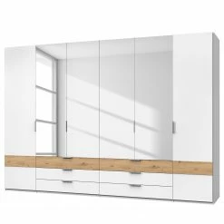 Wimex Drehtürenschrank Gibraltar - Eiche Artisan Dekor / Weiß - Breite: 270 cm