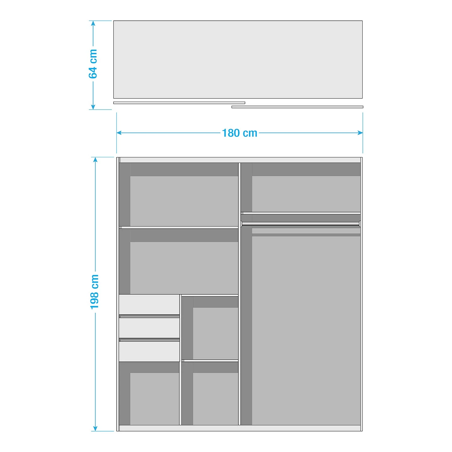 Wimex Schwebetürenschrank Oldenburg – Bild 6