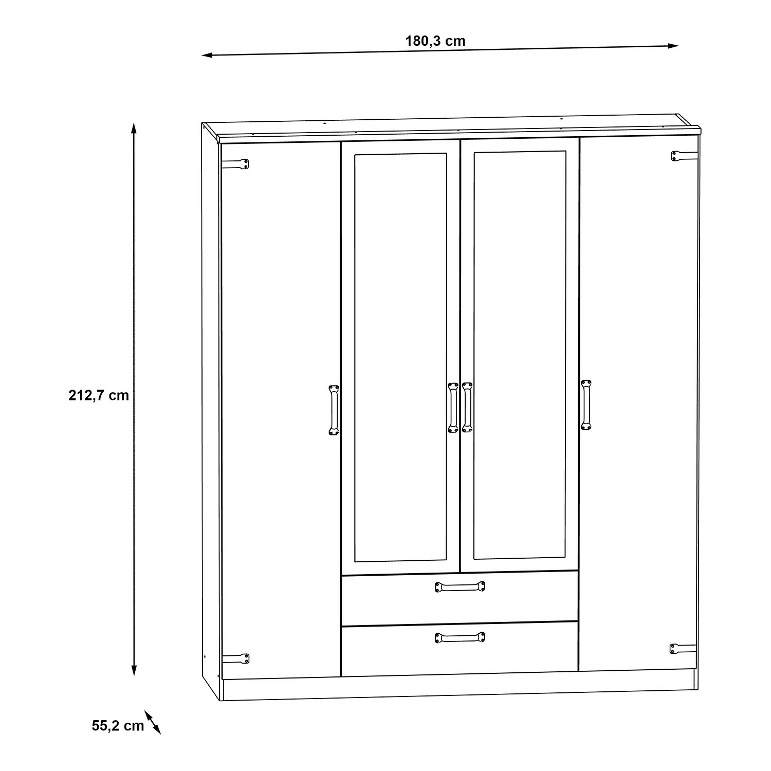 Loftscape Drehtürenschrank Updon – Bild 3