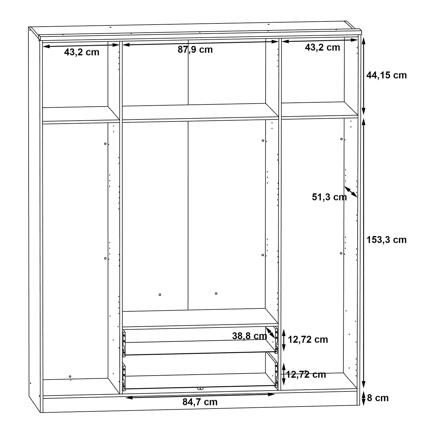 Loftscape Drehtürenschrank Updon – Bild 4
