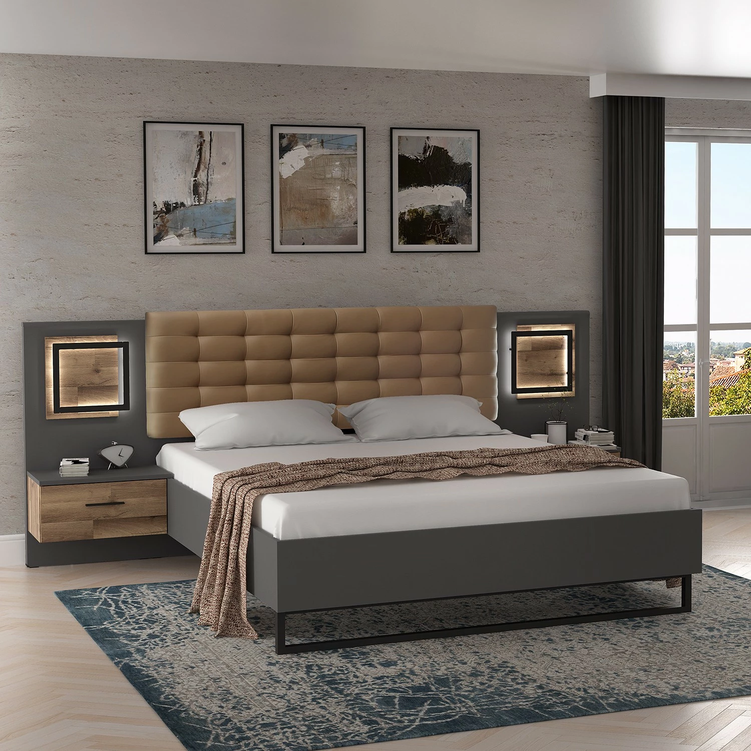 Loftscape Bettanlage Moritz (3-teilig) - 180 x 200cm – Bild 2