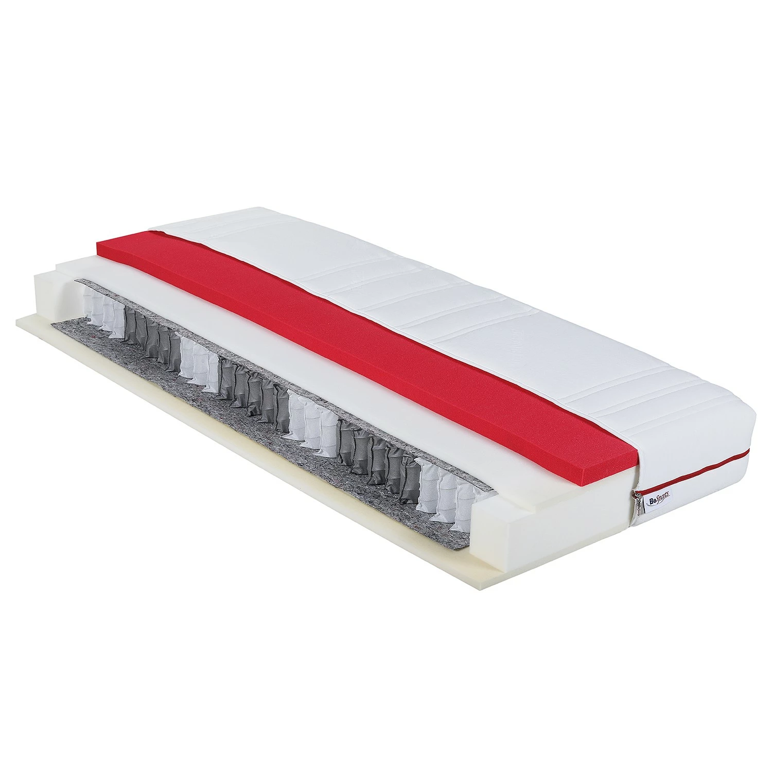 BeSports Taschenfederkernmatratze Active Flex - 90 x 200cm - H4