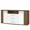 Loftscape Sideboard Rubik - Schlammeiche Dekor / Hochglanz Weiß